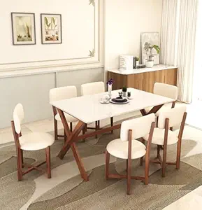 Sheesham Wood 57" Dining Table 6 Seater